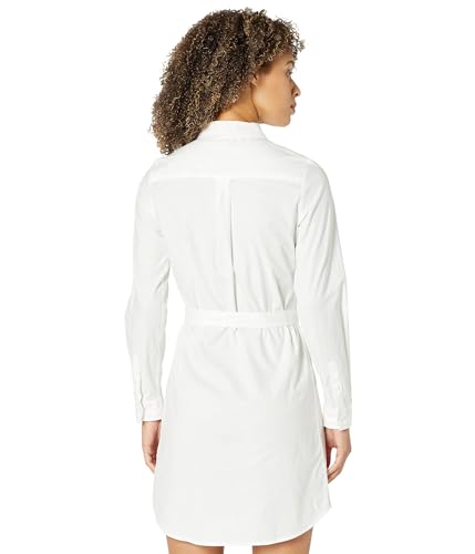 Image of U.S. POLO ASSN. Long Sleeve Solid Stretch Oxford Dress