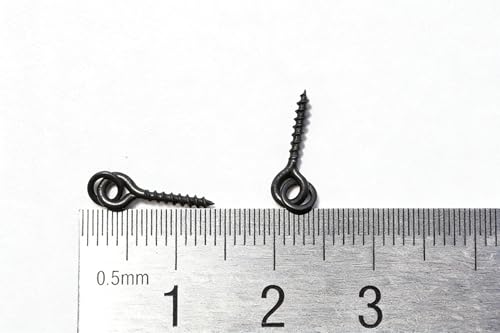 100 tornillos para anzuelos y accesorios de pesca para carpa miniatura 2