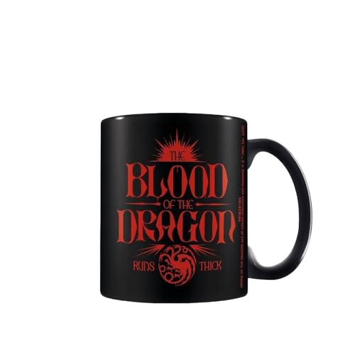 House Of the Dragon Taza Blood Of The Dragon, negro/ rojo, Taille unique