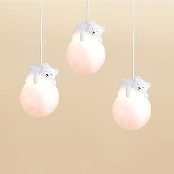 Jadssox Plafonnier Suspendu Ovale Blanc Pour Chambre D'enfant, Mini Lustre De Chambre D'enfant, Luminaire Simple îlot De Cuisine, Lampes Suspendues De Chevet De Chambre De Garçons De Filles