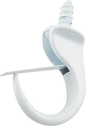The Hillman Group 592020 Safety Cup Hooks, 7/8-Inch, White, 4-Pack
