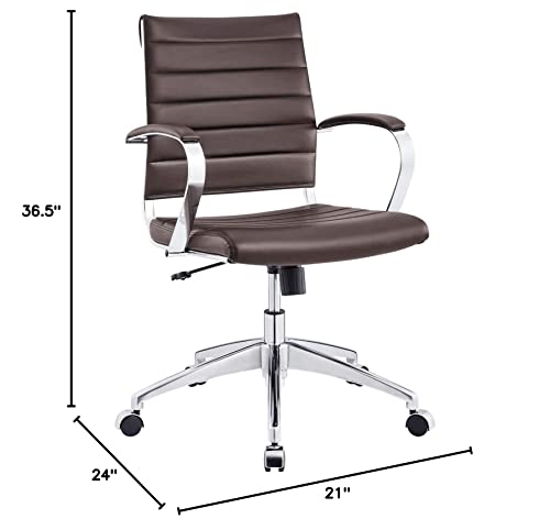 Modway Jive Office Chair, Mid Back, Brown #TOP2