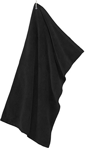 Joe's USA(tm - Microfiber Golf Towels-Black Qty of 3