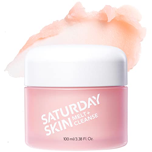 Saturday Skin Melt + Cleanse Makeup Remover Balm Daily Cleansing Facial Balm To Oil Double Face Wash Vegan Remove Waterproof Makeup And Mascara 3.38 Fl.oz. #TOP11