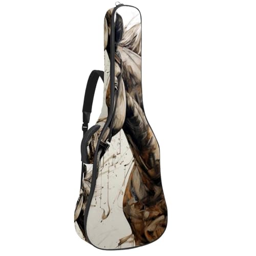 Sac de protection pour guitare acoustique 101,6 cm étanche motif cheval