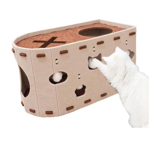 Maison de chat et cachette d'entraînement en feutre d'intérieur