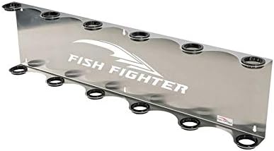 Offshore Rod Rack For Garage or Wall | Six Offshore (6) Rod Fishing Pole Holder | Premium Marine Grade Aluminum Fishing Rod Holders