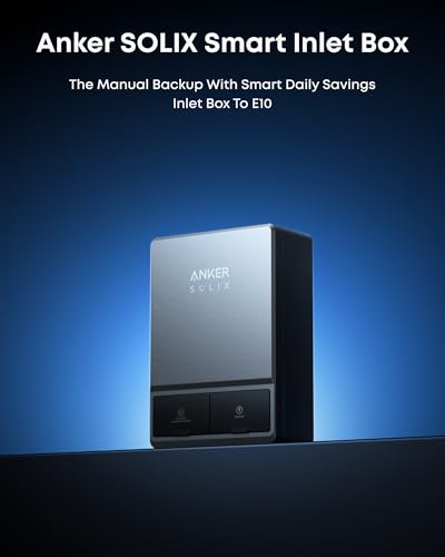 Image of Anker SOLIX E10, Smart Inlet Box and Extra Battery, 12kWh Expandable to 90kWh, 10kW Turbo Output, Manual Backup, Reduce Bills, NEMA 4 & 3R, Up to 12-Month 0% APR