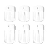 Tovyzalg 6 PCS Clear Spray Bottles, Portable Card Spray Bottles, Hand Sanitizer Spray Case, Refillable Hand Sanitizer Spray for Perfume, Moisturizing Water, Hand Sanitizer 50ml/1.69oz 38ml/1.29oz