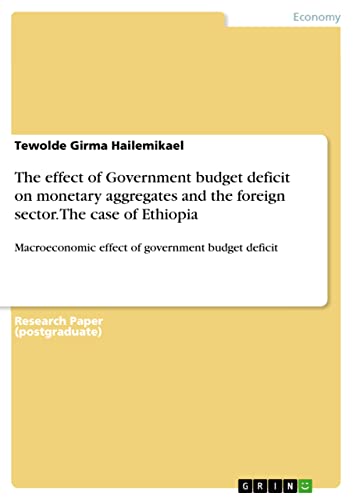 The effect of Government budget deficit on monetary aggregates and the foreign sector. The case of Ethiopia: Macroeconomic effect of government budget deficit