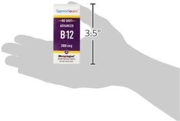 Superior Source No Shot Advanced B12 Vitamins 2000 mcg, 60 Count