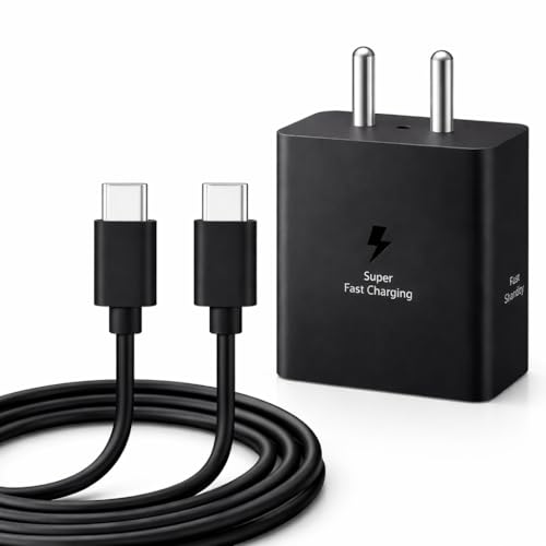 Image of Original Samsung 45W Superfast Charging Adapter with 1M Type C Cable for Samsung Z Fold 7 /6 /Z Flip 7 /S26 /S25 Ultra, S25 Plus, S24 Ultra, S24+, S23 Ultra, S23,M35,S9 Plus,Fold 5, Flip 5, Tab S11, Black