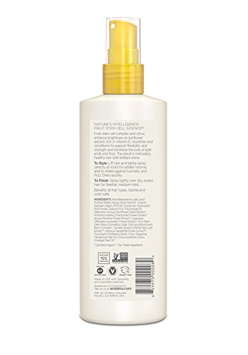 Andalou Naturals Brilliant Shine Hair Spray, Sunflower & Citrus, 8.2 Fl Oz #TOP1