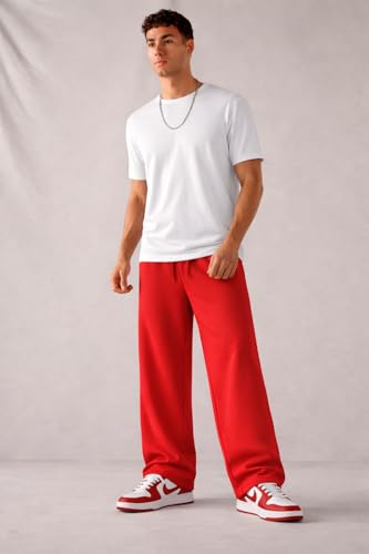 Image of Rockwell Men's Baggy Sweatpants | Cotton Terry Relaxed Fit Joggers for Men | Oversized Streetwear Track Pants | Casual Gym & Everyday Wear| 027