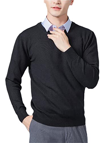Pull en cachemire homme col en V doux contre le froid de l'automne et de l'hiver