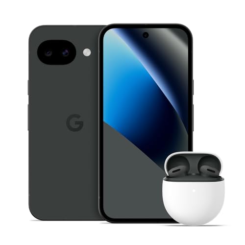 Image of Google Pixel 10a - Obsidian - 256 GB with Pixel Buds 2a Bundle