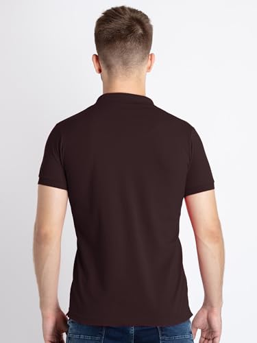 Image of Status Quo Men's Polo T-Shirt | Rich Cotton Blend | Slim Fit | All Day Comfort | Contrast Inner Placket | Polo Collar