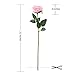 Laelfe 12 PCS Artificial Flowers Pink Roses Fake Silk Flowers Long Stem Artificial Roses for Home Wedding Decorations (Pink)