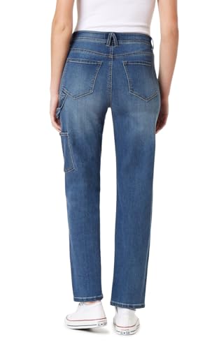 Angels Forever Young Women's Tomboy Straight High-Rise Jeans3