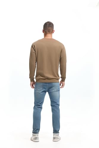 VEIISAR Herren dünnes Sweatshirt mit Rundhalsausschnitt – Bild 3
