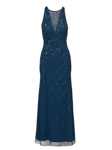 Image of Adrianna Papell Women's Bead Halter Long Dress
