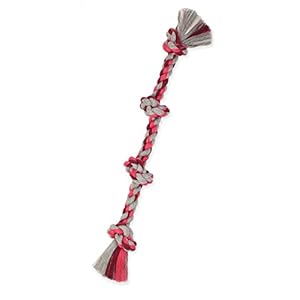 Mammoth Flossy Chews Color Rope Tug – Premium Cotton-Poly Tug Toy for Dogs – Interactive Dog Rope Toy – Tug Dog Chew Toy