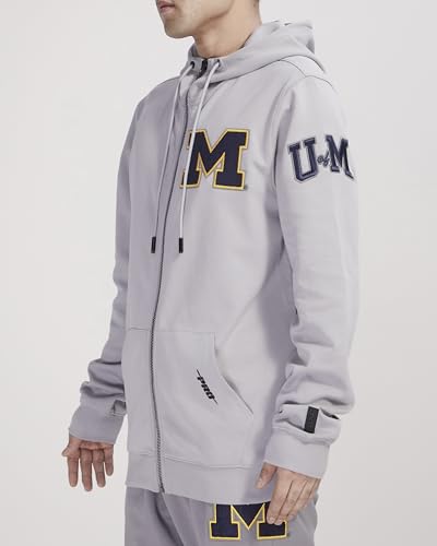 Image of Pro Standard Mens College Classic Chenille Cotton Double Knit Full Zip Hoodie