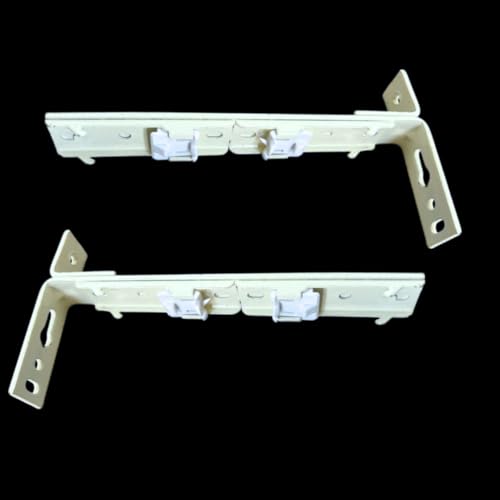 Image of Jangirh Basics L Patti / Bracket for Holding Track Curtain Channel Ceiling Bracket 2 pcs (Double Track Bracket Wall, 2.8 Cm)