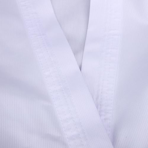 Uniforme de karaté blanc adulte de compétition en polyester - 6