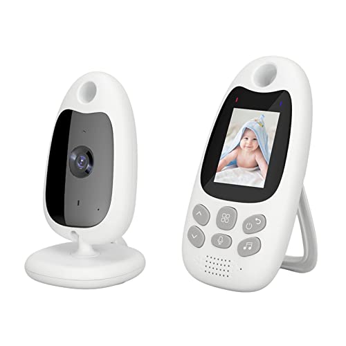 Monitor de Seguridad para Bebés, Cámara para Bebés de Largo Alcance con Visión Nocturna y Conversación Bidireccional 8 Canciones de Cuna 100-240V para la Oficina en el Hogar