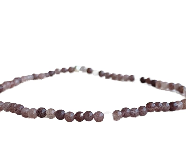 Bracelet aventurine 3mm perles rondes extensibles de 7 pouces unisexe stbr-03286
