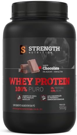 Whey Protein 100% Puro 900g – Strength Nutrition | 25g de Proteín...
