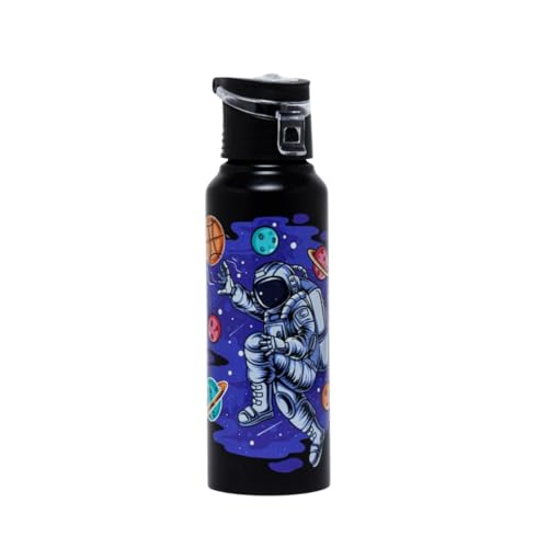 Image of VOIK Astronaut Stainless Steel Water Bottle | Flipper Bottle 750 ML | Steel Water Bottle For Kids | Easy To Carry Stainless Steel Leak Proof | BPA & Toxic Free