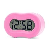 Acctim Vierra Digital Alarm Clock Smartlite® Superbrite® Crescendo Alarm Silicone Case Hot Pink 15110 - Image 3