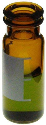 9509C-WAV-AQ - AQ Brand Vials, MicroSolv - Glass Amber Vial, Write on Patch - Pack of 100
