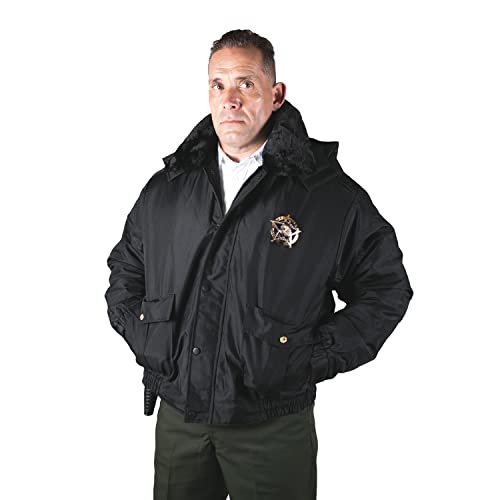 Image of First Class 100% Nylon Oxford All Season Deluxe Plain and Security Bomber Jacket