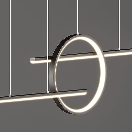 Lampe à suspension LED réglable avec télécommande pour salle à manger
