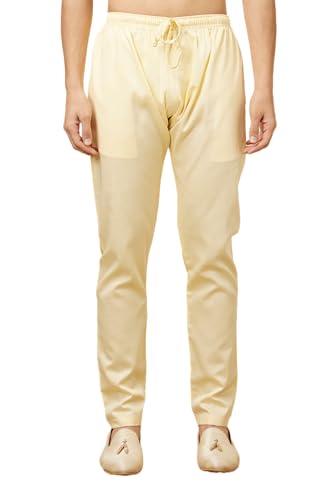Image of Manyavar Men's Solid Pencil Cut Pyjama (1pc)