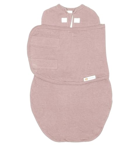 Image of embé 2-Way Starter Baby Swaddle, Newborn Swaddle Sack, Zip, Hook & Loop Baby Wrap, Hip Healthy, Infant, 6-14 lbs, 0-3 Months - Guava