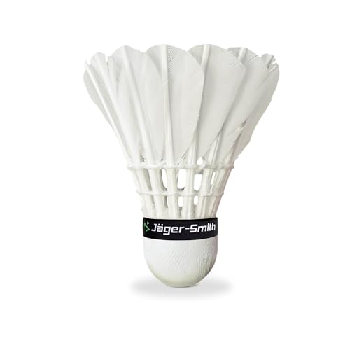 Jager-Smith Phoenix Feather Badminton Shuttlecock (Pack of 12) for Outdoor Badminton Sports (Made in India)