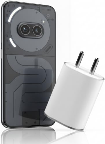 Image of AINE 45W USB-C Fast Charging Adapter Compatible with Nothing Phone 3a /3a Pro /2a /2a Plus Supports Up to 50w Power Charger for 5000 mAh Battery | Original Rapid Charging, White