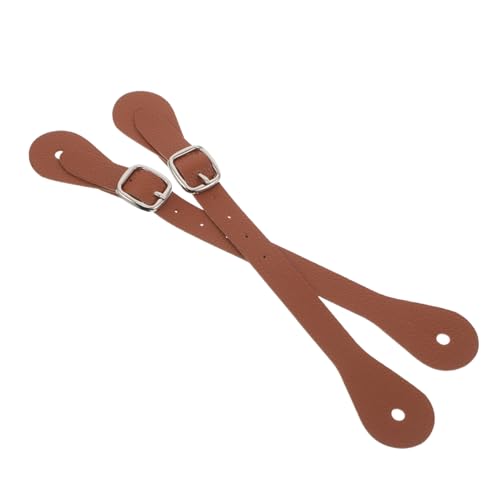 2pcs Adjustable Pu Leather Boot Straps Stylish Buckle for Riding and Outdoor Activities Versatile Vintage Design Faux Leather