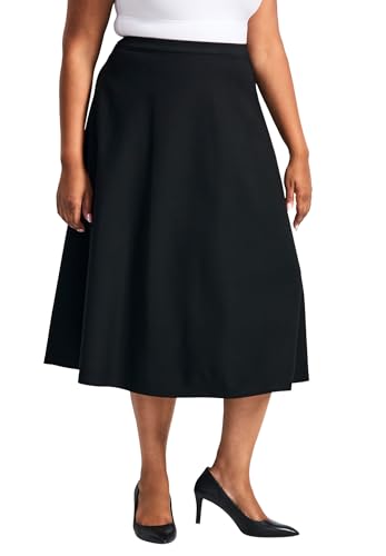 Women's Plus Size Jada Ponte Swing Skirt