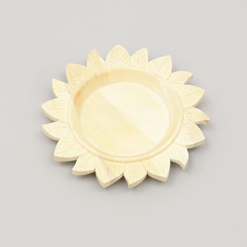 Plato cargador de madera artesanal de 13 pulgadas miniatura 1