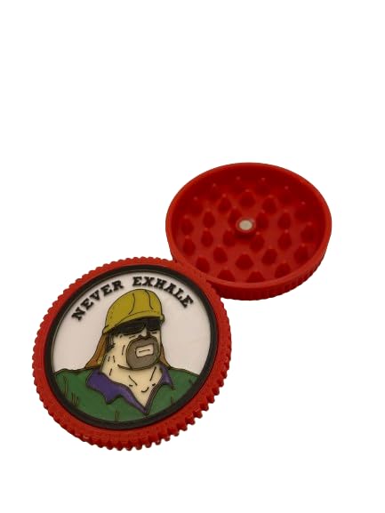Mike Nolan - Big LEZ Show - Never Exhale - Herb Grinder - Judge Grinda - 3D Printed (Red, Compact)