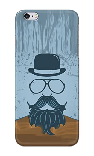 Image of PRINTFIDAA Mustache Beard and Hairstyle Hipster in Glasses Printed Designer Hard Case for Apple iPhone 6 (4.7 inch) / iPhone 6S (4.7 inch) Back Cover -(e) RPM1002
