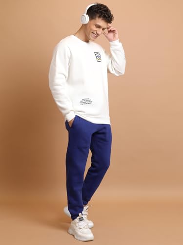 Image of Highlander Men's Slim Fit Joggers Trousers | Winter Wear Trousers | Solid | Mid-Rise| Trouser | Joggers