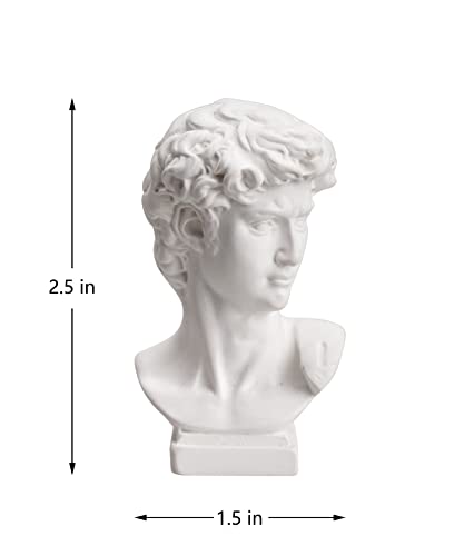 Waldosia 2 1/2 Inch Classic Greek Statuette Aphrodite Bust (David) #TOP4