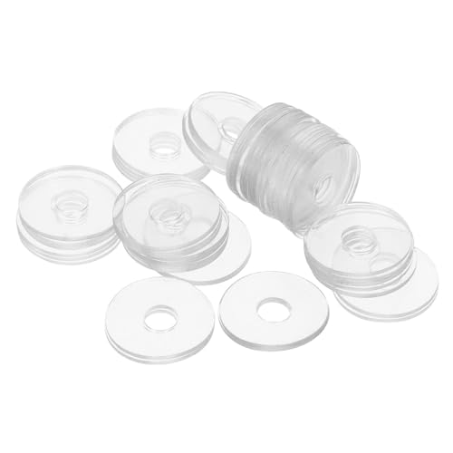 TIDTALEO 50pezzi Guarnizione Trasparente in Vinile Per Fissaggi Maniglie Doccia Guarnizione Di Tenuta Per Supporto Pomello Doccia (m6*20 * 1 * 50 Pezzi)