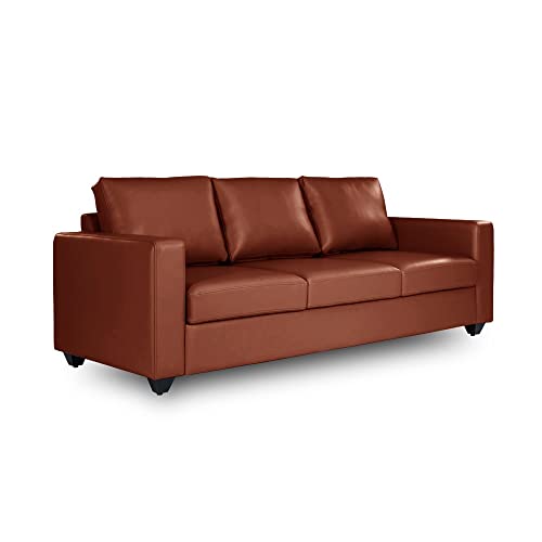 Image of Wakefit Sofa Set | 3 Year Warranty | Sofa 5 Seater, 5 Seater Sofa for Living Room, Wooden Sofa Set, Sofa Set 3+1+1 Seater - Napper(Romance : Tan)